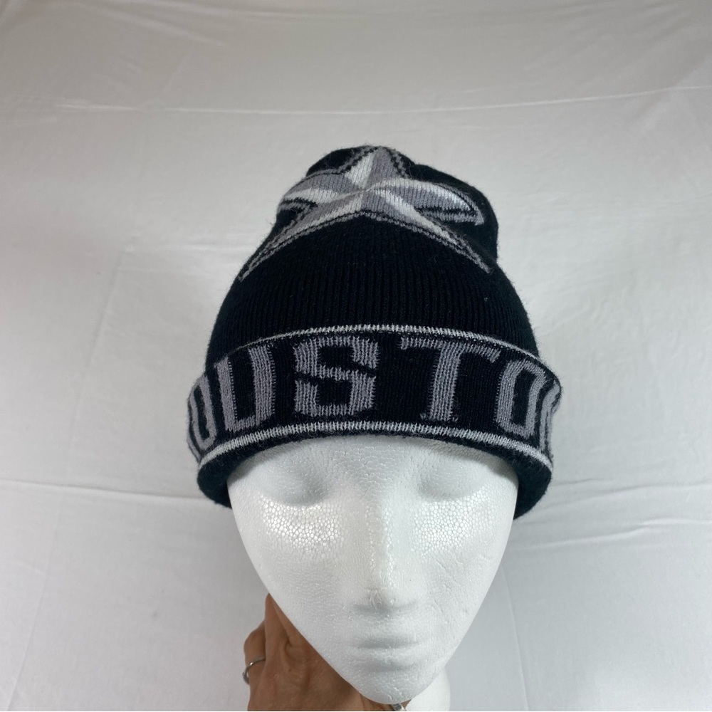 Houston Beanie Houston Lone Star beanie Cap Unisex Black and Gray hat
